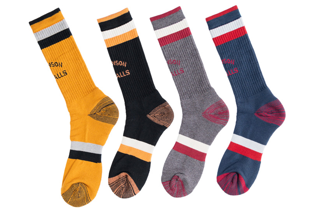 Show-Your-Love-for-Stevenson-Overall-Co.-With-These-Branded-Solid-Socks-yellow-black-grey-and-blue
