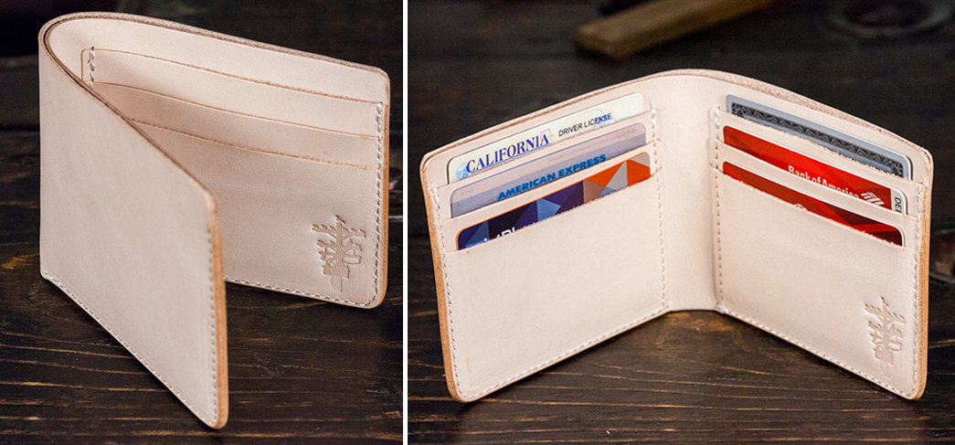 Style-Starters---New-Americana-Natural-Vegetable-Tanned-Leather-Bifold-with-6-Card-Slots,-$80-at-Pigeon-Tree-Crafting