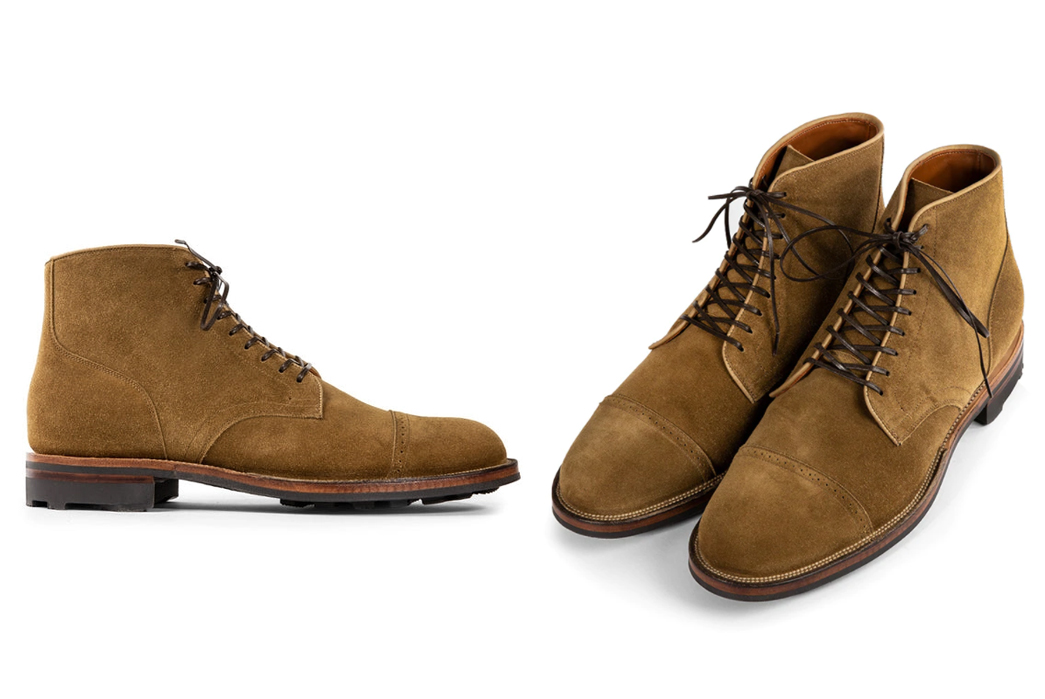 Style-Starters---New-Americana-Service-Boot-2030-BCT-in-Light-Tobacco-Janus-Calf-Suede,-$845-from-Viberg.