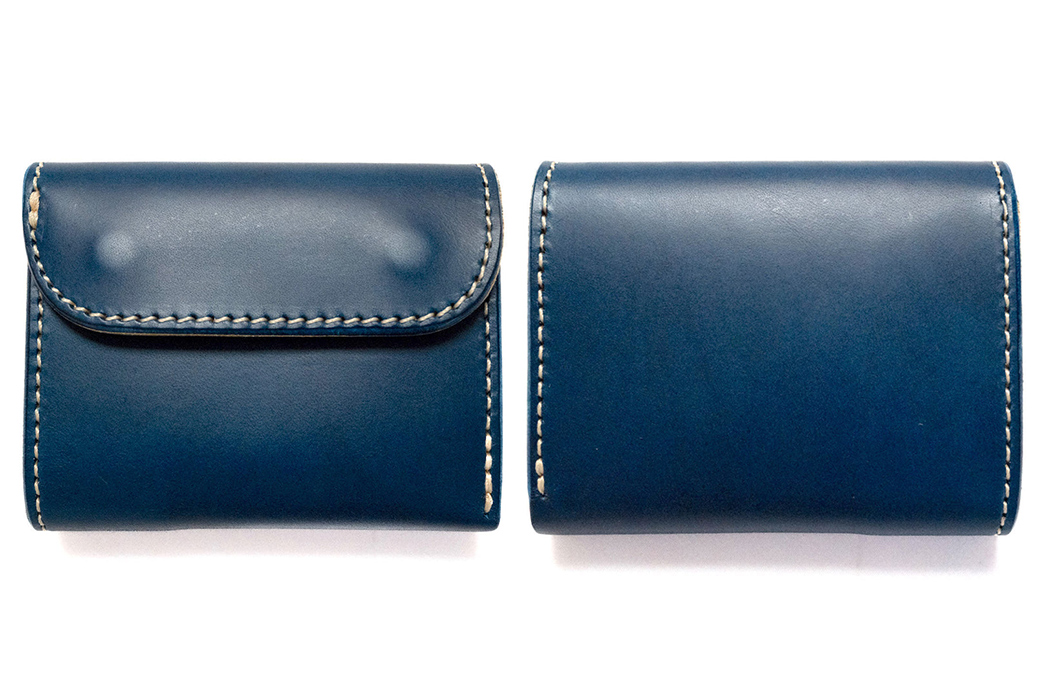 These-Opus-Mini-Trifold-Wallets-Are-Handmade-In-Japan-blue-front-back