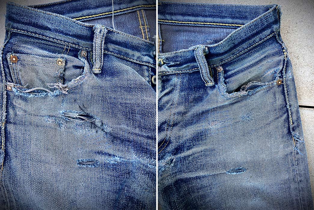 Fade-Friday---Iron-Heart-x-Self-Edge-SExIH22-301s-(9-Years,-7-Washes,-1-Soak)-front-top-sides