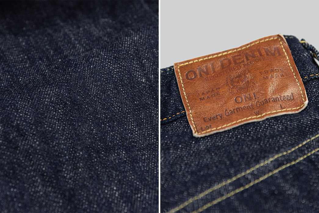 ONI's-12-Oz.-202-Kiraku-Jean-Is-The-Brand's-Widest-For-A-Long-While-detailed-and-back-leather-patch