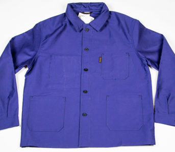 We-Restocked-The-Le-Laboureur-Veston-Jacket-In-Hydrone-Blue front