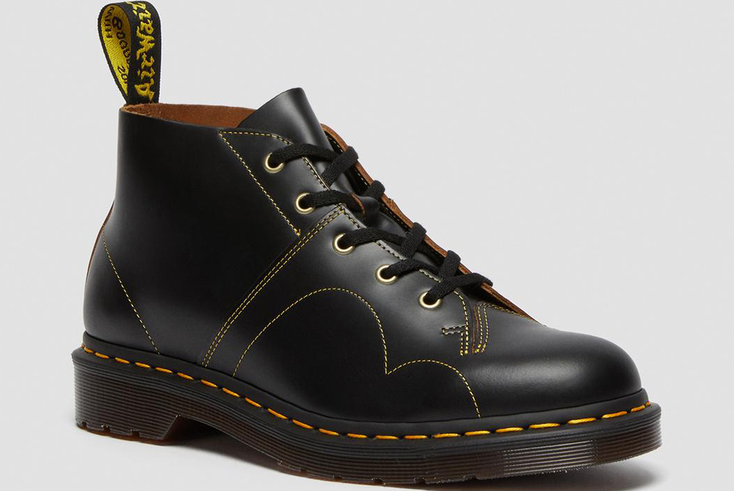 All-About-Monkey-Boots---From-The-Eastern-Bloc-To-East-London-SolovairBlack-Hi-Shine-Monkey-Boot,-$205-from-Solovair-Dr-Marten's-Church-Vintage-Monkey-Boot,-$170-from-Dr.-Marten's