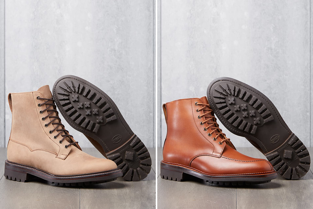 Division-Road-Lands-Two-Exclusives-From-End-Tier-Bootmakers,-Crockett-&-Jones-pair-biege-and-lighr-brown