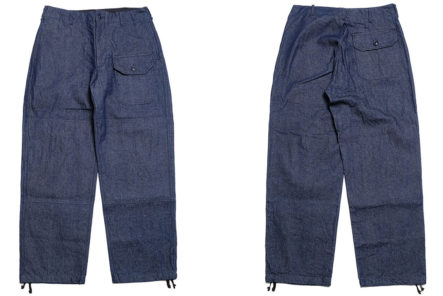 Engineered-Garments-Made-Its-Deck-Pant-In-12-Oz.-Denim-front-back