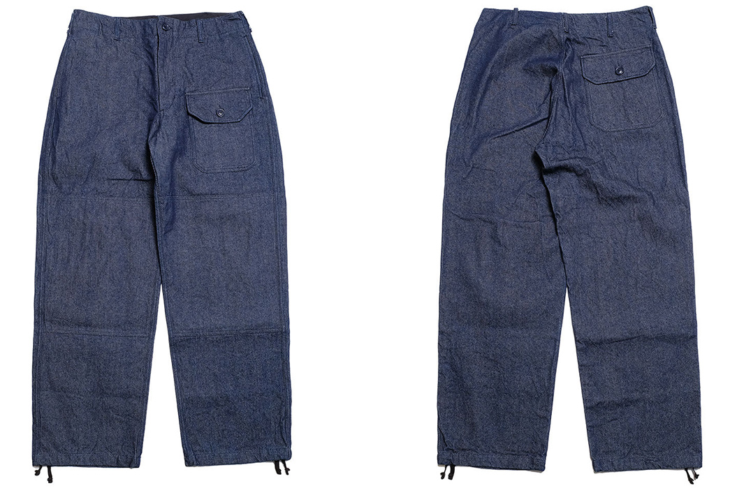 Engineered-Garments-Made-Its-Deck-Pant-In-12-Oz.-Denim-front-back