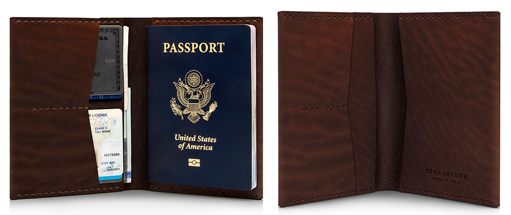 Leather-Passport-Wallets---Five-Plus-One-2)-Ezra-Arthur-Leather-Passport-Wallet-No.-5