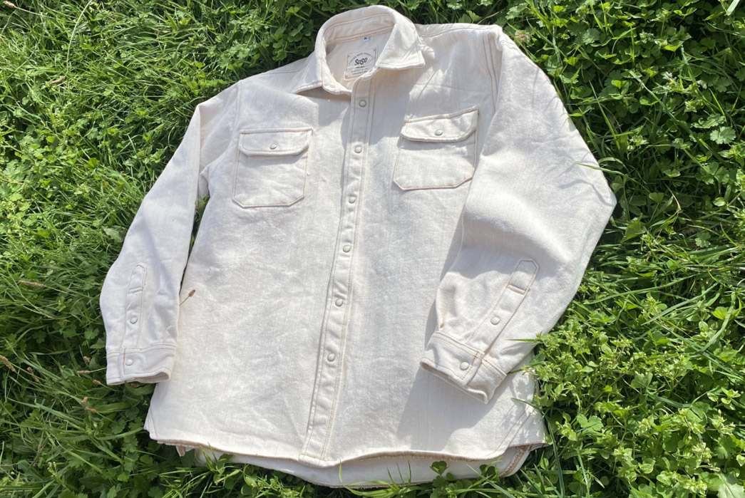Making-The-'WorkStern'-Overshirt-Going-Tailor-Made-With-SOSO-on-grass