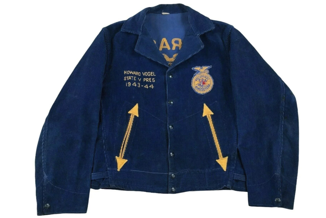 Moments-In-Time---FFA-Jackets-A-1944-FFA-Jacket-with-arrow-trim-pockets,-cinches,-and-snap-closure-via-WorthPoint