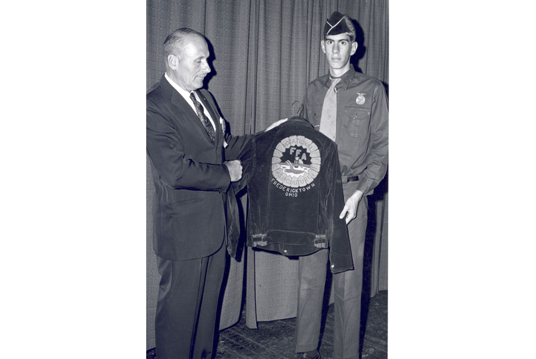 Moments-In-Time---FFA-Jackets-Gus-Linter-handing-out-a-jacket-in-1968-via-Agricorps