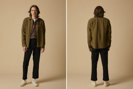 Corridor-NYC-Came-Through-With-The-Essential-Olive-Flannel-For-Fall-model-front-back