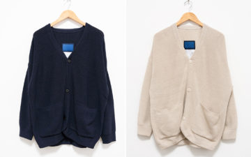 Document's-Hanji-Paper-Cardigan-Is-Partially-Made-From-Paper-fronts-blue-and-beige