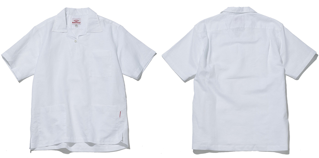 Linen-Short-Sleeved-Shirts---Five-Plus-One 1) Battenwear: Topanga Pullover in White Cotton Linen