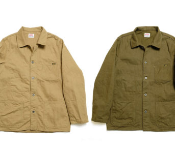 ONI's-Coveralls-Are-Almost-Are-Almost-As-Slubby-As-Its-Denim-fronts-ocher-and-dark olive