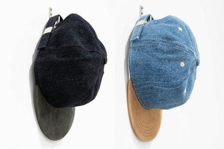 PAA's-Ball-Cap-Three-Has-A-Goat-Suede-Brim-black-and-blue