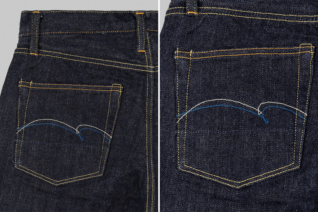 Reach-New-Selvedge-Peaks-With-Studio-D'Artisan's-D1838-Mount-Fuji-Jeans-back-pockets