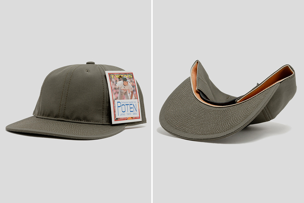 Brimming-With-Quality---A-Guide-To-Japanese-Hatmakers-POTEN-Fujikinbai-Cap,-Olive,-available-for-$96-from-Wallace-Mercantile-Shop