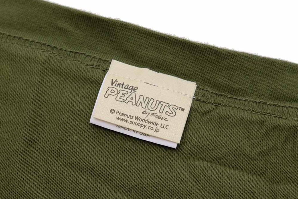 Buzz-Rickson's-Worships-The-G-1-Jacket-Through-Latest-Collaborative-Peanuts-Graphic-green-inside-label