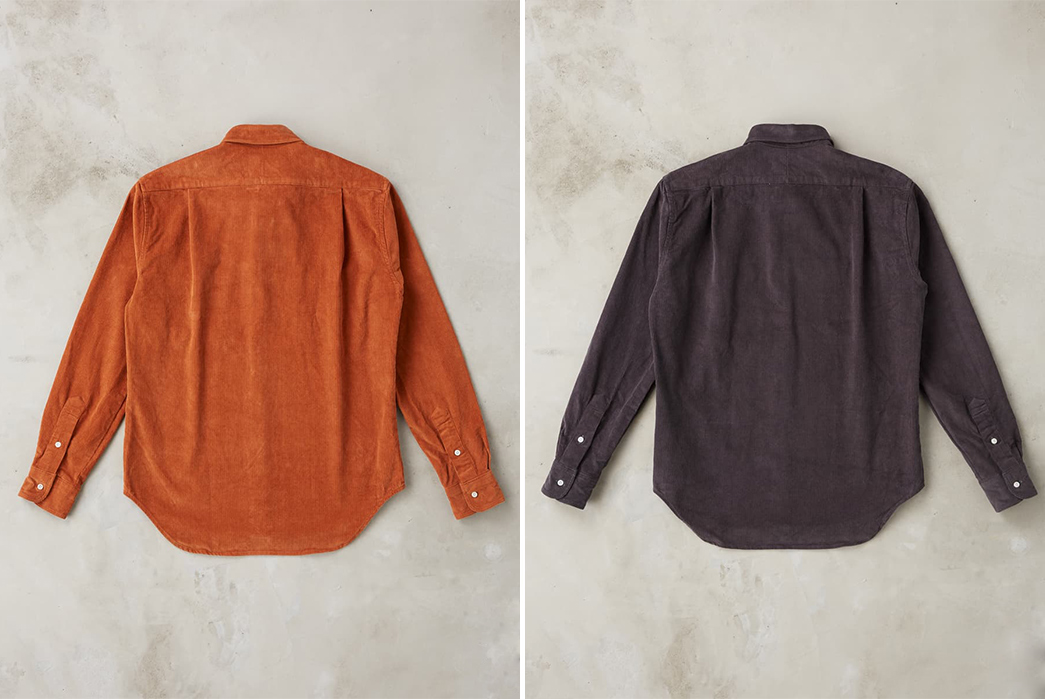 Divison-Road's-Exclusive-Gitman-Corduroy-Camper-Shirt-Is-Three-Season-Shirting-Perfection-orange-and-dark-back