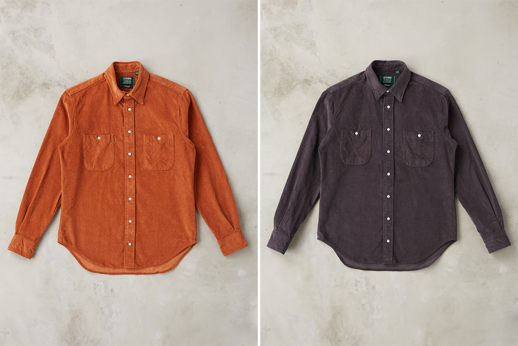 Divison-Road's-Exclusive-Gitman-Corduroy-Camper-Shirt-Is-Three-Season-Shirting-Perfection-orange-and-dark-front
