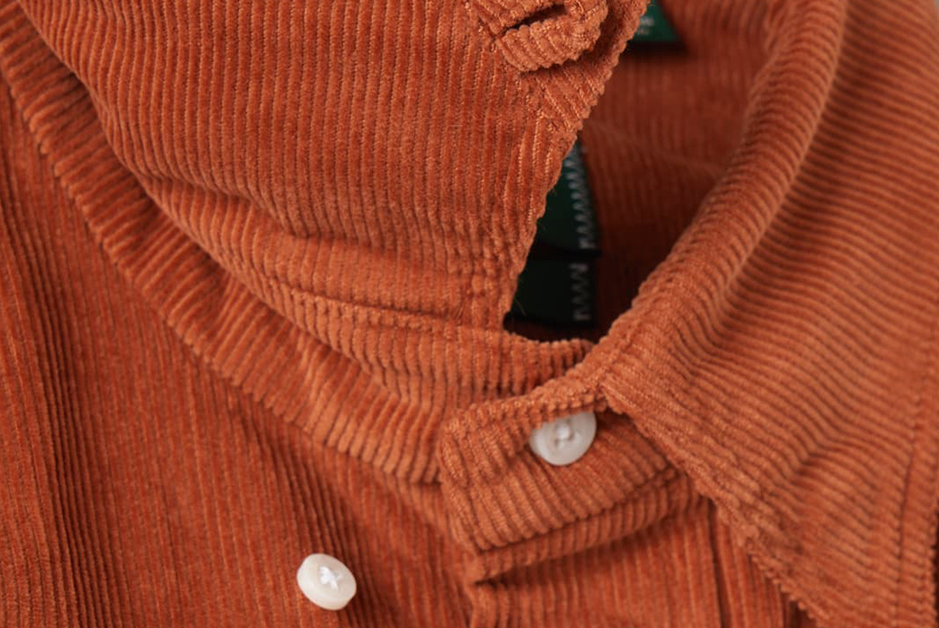 Divison-Road's-Exclusive-Gitman-Corduroy-Camper-Shirt-Is-Three-Season-Shirting-Perfection-orange-collar