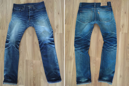 Fade-Friday---Route-Blue-Jeans-Unknown-Model-(5.5-Years,-1-Wash,-3-Soaks)-front-back