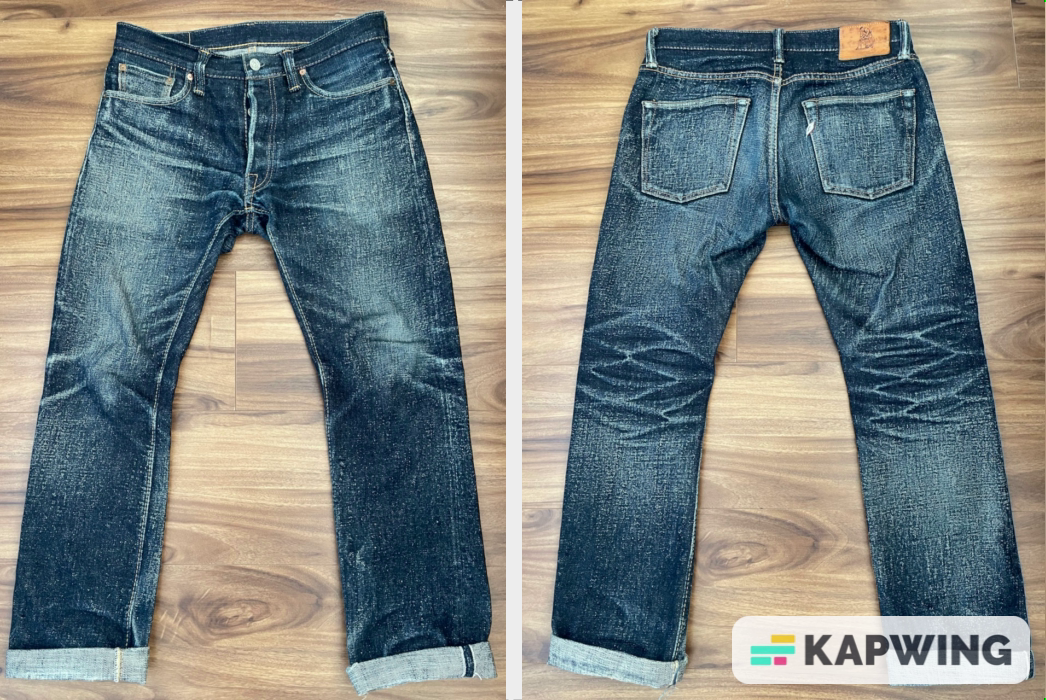 Fade Friday – Pure Blue Japan XX-013 18 Oz. (3 Years, 2 Washes, 1 Soak)