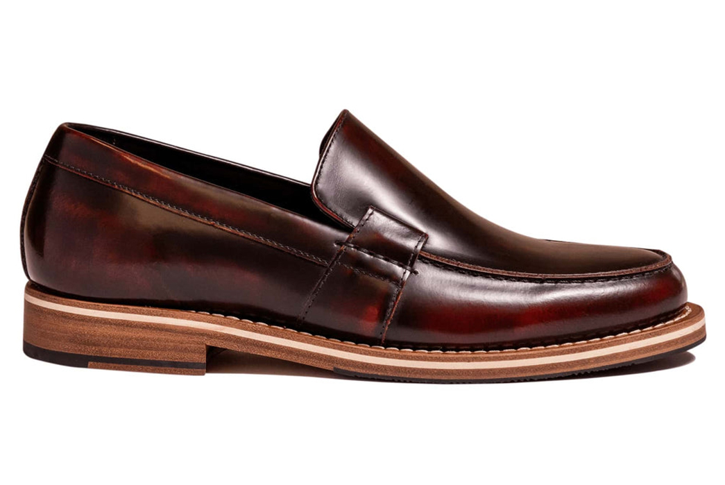 HELM-Renders-Its-Wilson-Loafer-In-Burgundy-Brush-Off-Leather-single-side-right
