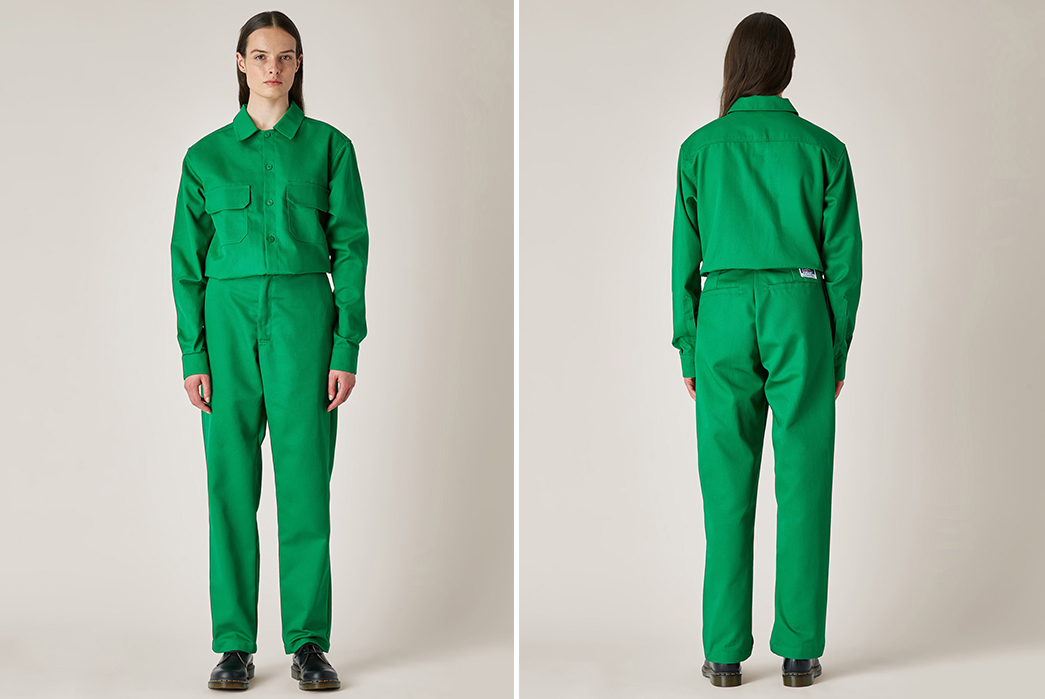 Matty-Matheson's-Cooking-Up-Fresh-Workwear-With-Rosa-Rugosa-green-model-front-back
