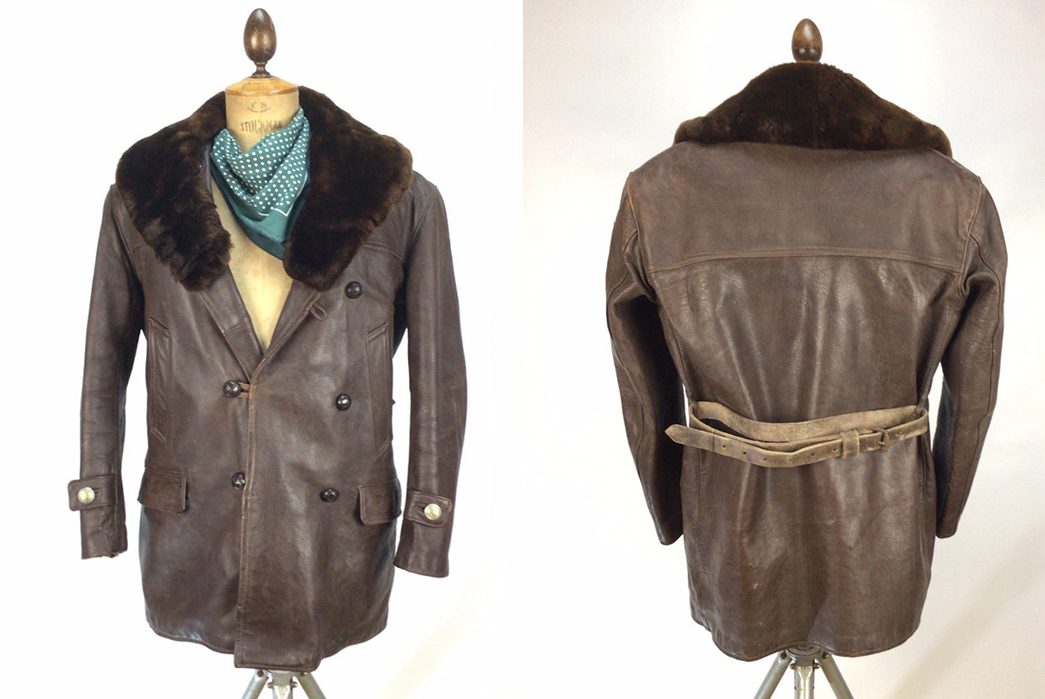 Moments-In-Time---The-Barnstormer-Jacket-An-allegedly-cira-1920s-leather-Barnstormer-esque-coat-with-detacheable-sheepskin-shawl-listed-at-$525-on-Etsy
