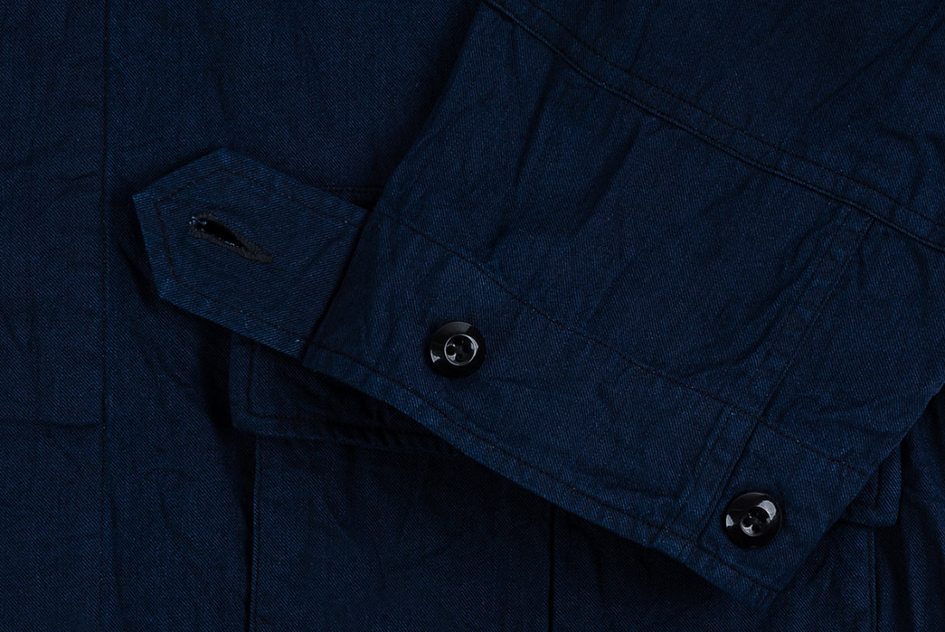 A-Vontade-Renders-The-Iconic-Jungle-Jacket-In-9-Oz.-Denim-sleeve-buttons