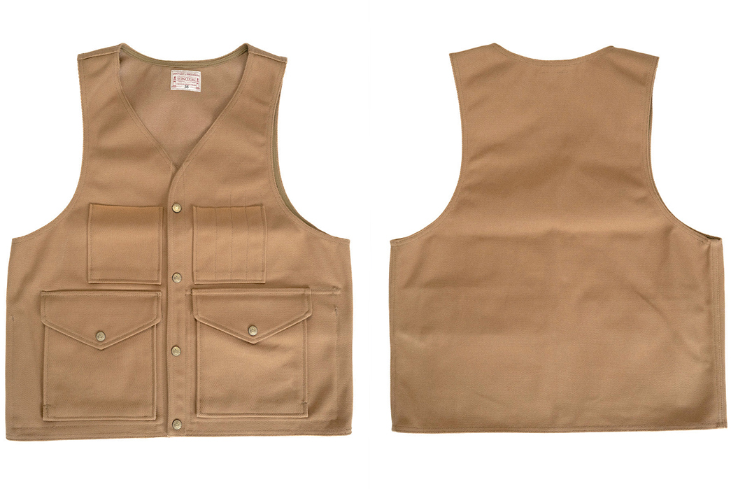 Boncoura-Collabed-With-Corlection-For-Heavyweight-Duck-Canvas-Vest-front-back