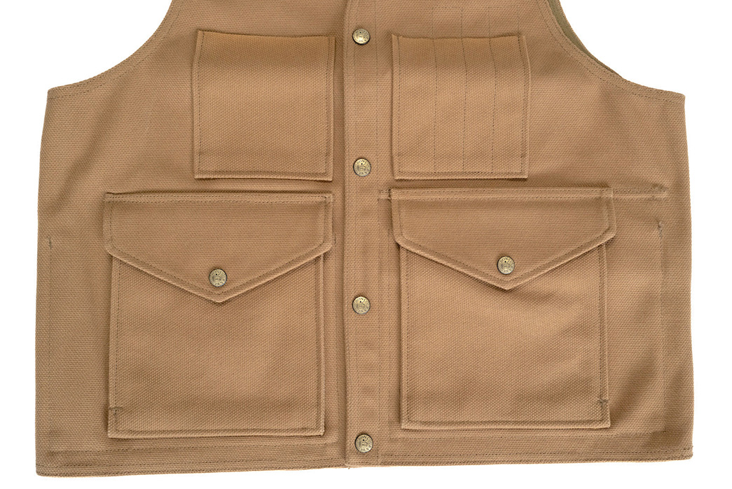 Boncoura-Collabed-With-Corlection-For-Heavyweight-Duck-Canvas-Vest-front-down