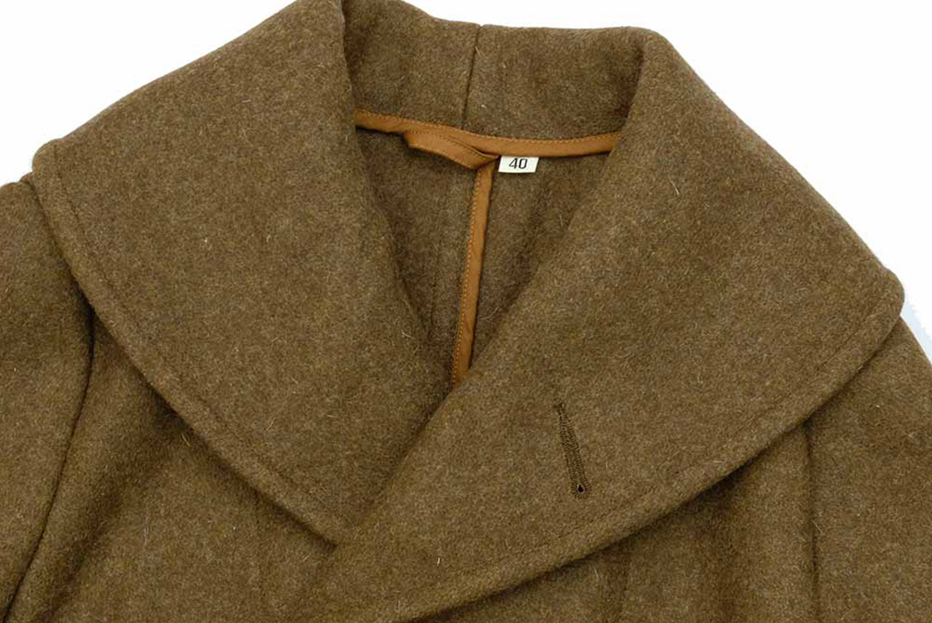 Buzz-Rickson's-Reproduces-Us-Army-M-1926-Melton-Wool-Overcoat-collar