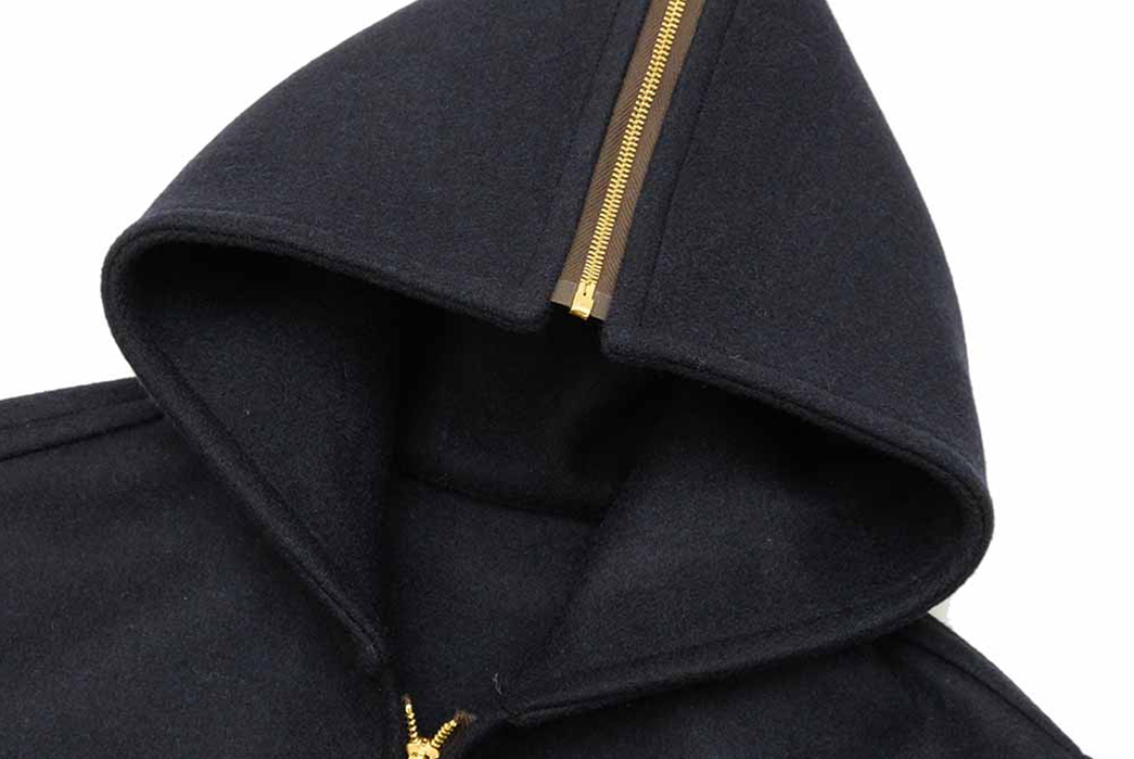 Learn-To-Fly-In-Buzz-Rickson's-USAFA-Cadets-Academy-Coat-front-hood-with-zipper