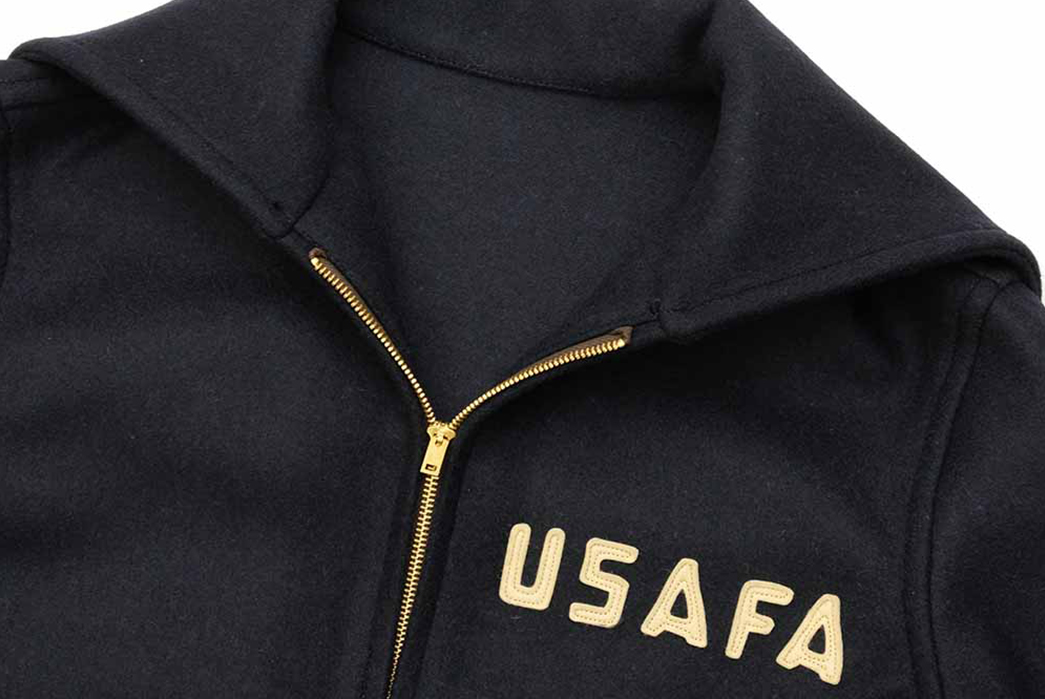 Learn-To-Fly-In-Buzz-Rickson's-USAFA-Cadets-Academy-Coat-front-zipper