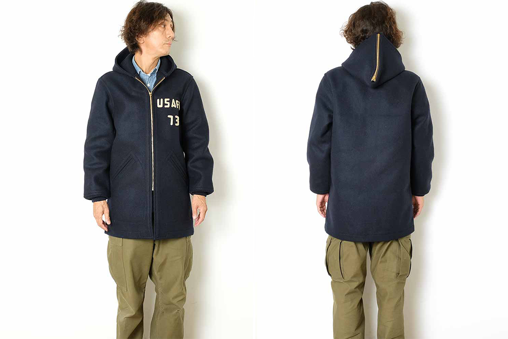 Learn-To-Fly-In-Buzz-Rickson's-USAFA-Cadets-Academy-Coat-model-front-back
