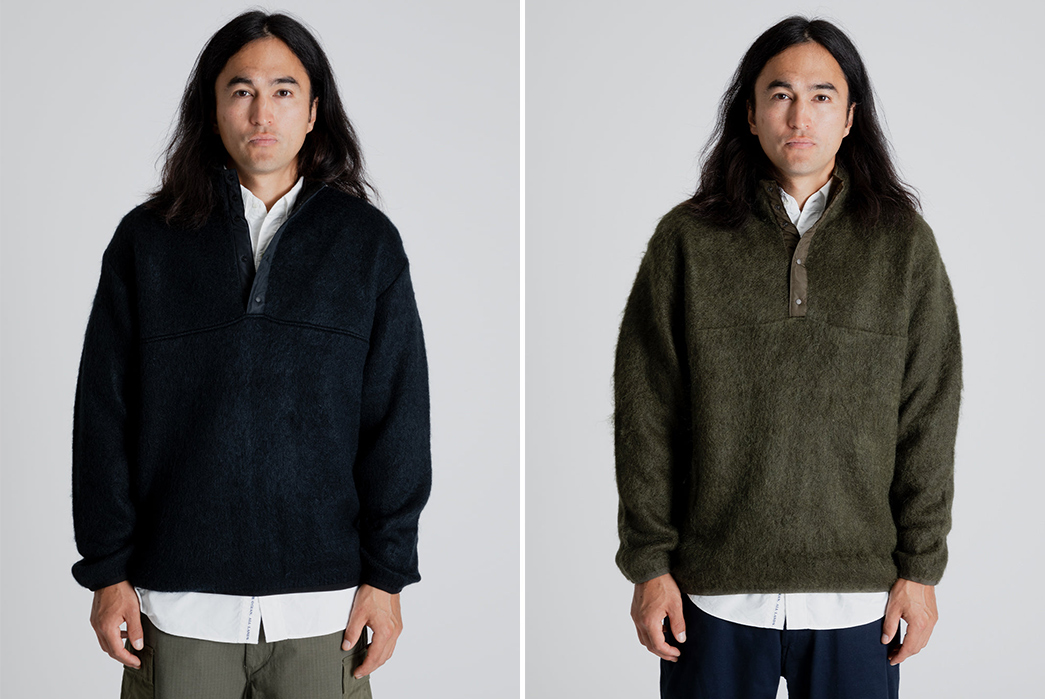 Nanamica-Riffs-On-90s-Outdoors-Fleeces-With-Its-Pullover-Sweater-model-fronts-detailed