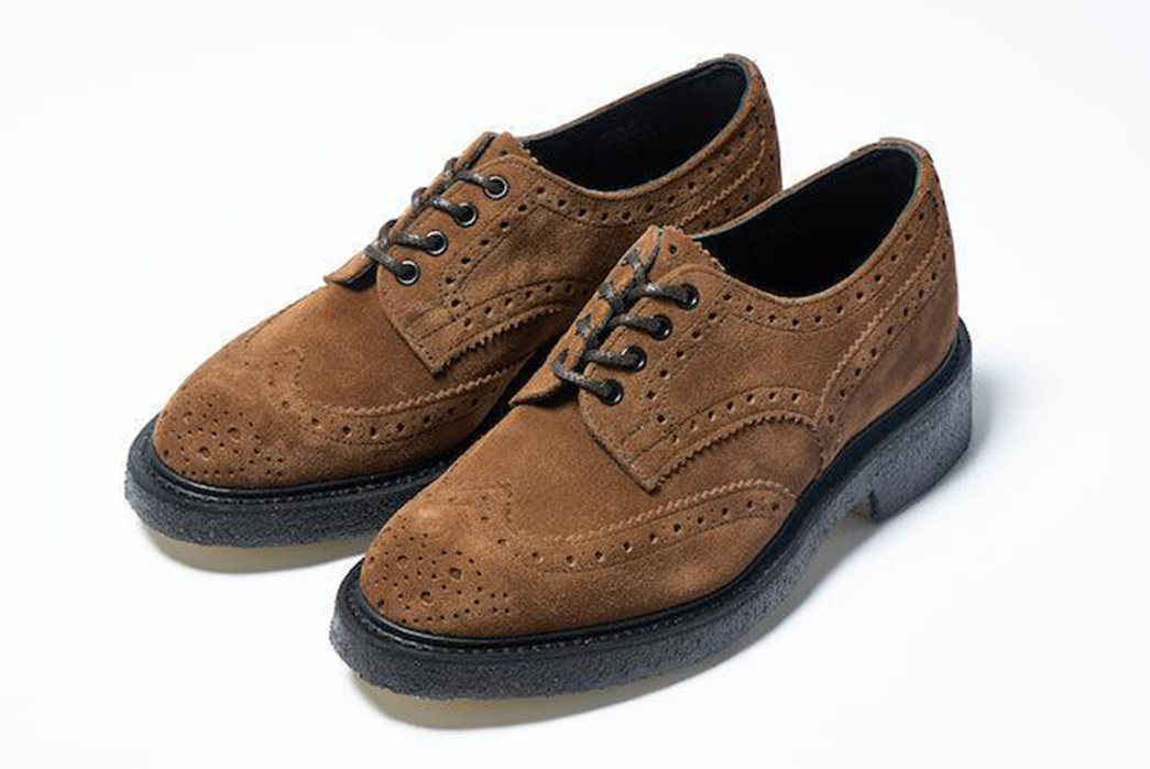 Pre-Orders-Open-For-Trickers-x-2nd-Magazine-Crepe-Soled-Bourton-Country-Shoe-pair-front-side