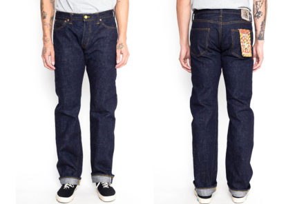 Samurai-Celebrates-Year-Of-The-Tiger-With-Limited-Edition-S5000VX17OZ-Raw-Denim-Jeans-model-front-back