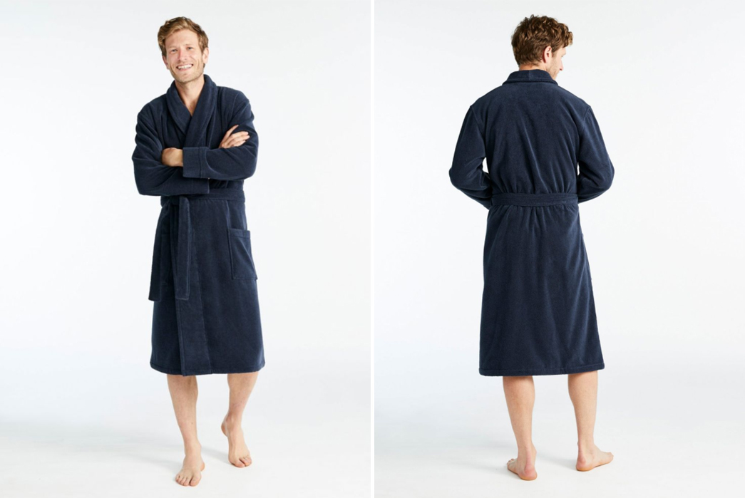 Terry-Cloth-Robes---Five-Plus-One 1) L. L. Bean: Men's Terry Cloth Organic Cotton Robe