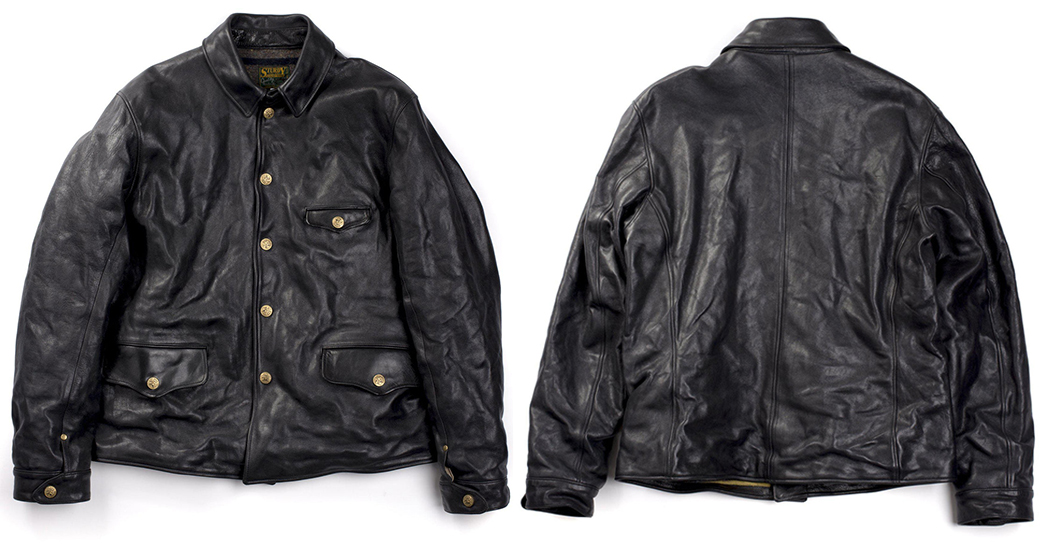 Working-Titles-A-Bronx-Tale Sturdy Leather Car Coat, $1950 ($1755 for Heddels+ members) from Clutch Cafe