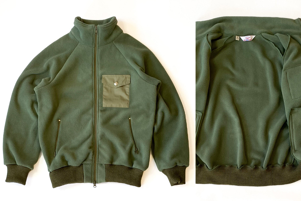 Battenwear's-Warm-Up-Fleece-Is-Back,-But-In-Polartec-Fleece-green-front-and-open