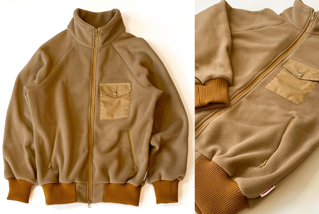 Battenwear's-Warm-Up-Fleece-Is-Back,-But-In-Polartec-Fleece-ocher-front-and-detailed