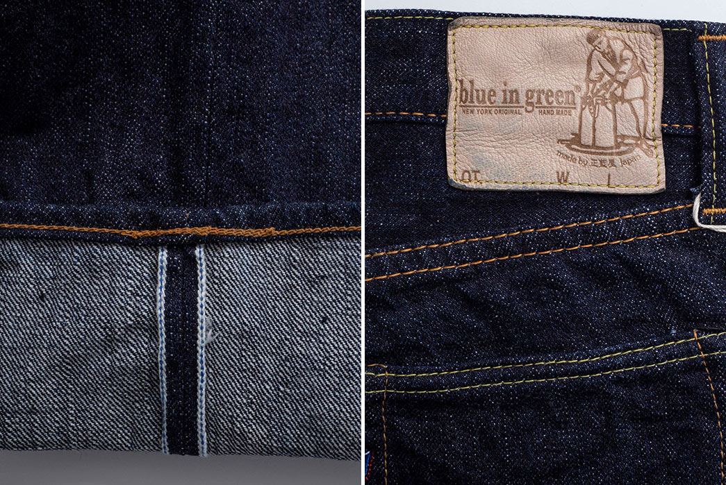 Blue-In-Green-Restocked-Its-Sold-Out-Exclusive-PBJ-XX-003-Raw-Denim-Jeans-leg-selvedge-and-back-leather-patch
