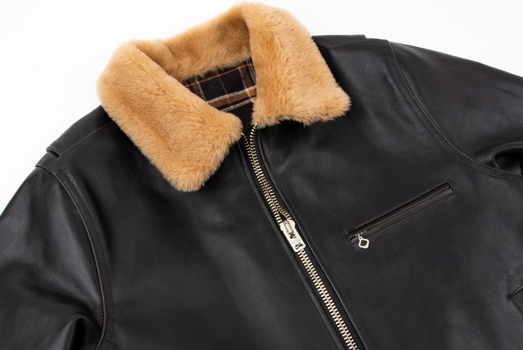 Franklin-&-Poe-Stocked-Up-On-Freenote-Cloth's-Signature-FJ-1-Leather-Jacket-front-top