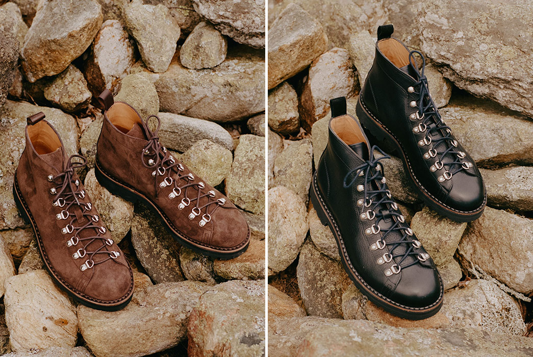 Knickerbocker-Enlists-Fracap-To-Produce-Two-New-Hiking-Styles-pairs-brown-and-black