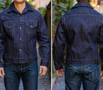 The-Sugar-Cane-1962-Denim-Jacket-Is-a-Repro-Of-The-Very-First-Type-III-model-front-back