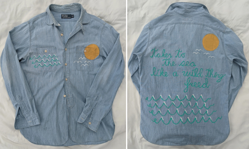 All-About-Upcycling-The-front-and-back-of-an-old-shirt-that-I-painted.